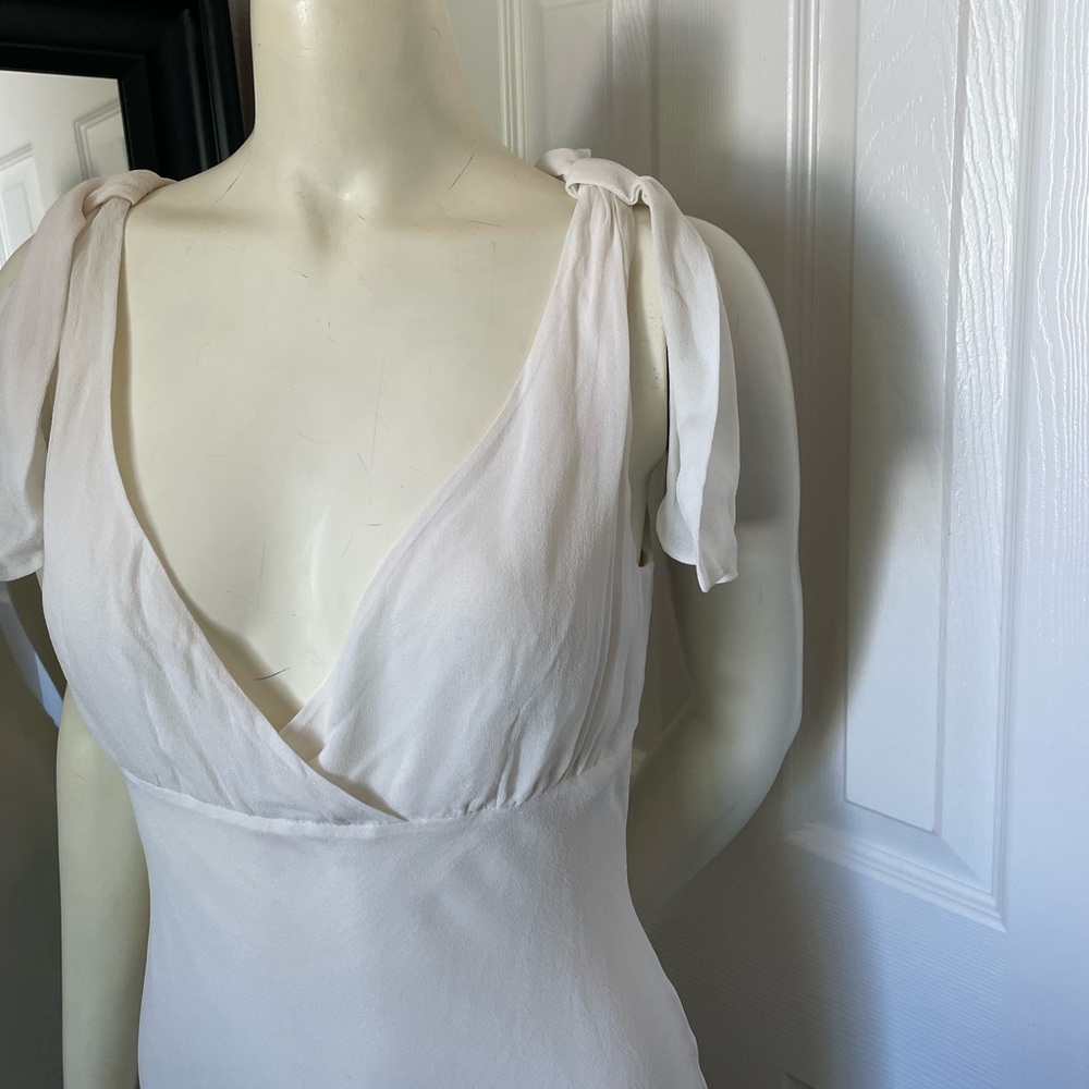 Vintage BCBGMaxAzria Silk Midi Dress - Picture 6 of 7
